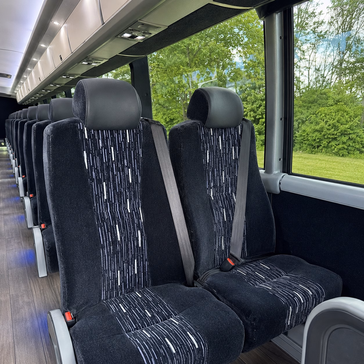 union charter bus rental inside